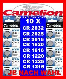 10 x Camelion Lithium Knopfzellen Batterien 3 Volt NEU  