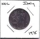 World Coins   Italy 100 Lire 1975 Coin KM # 96.1