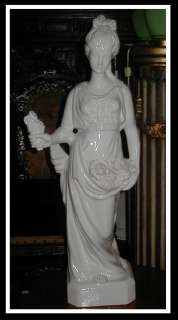 Huge Vintage Blanc De Chine White Goddess Sculpture NR  