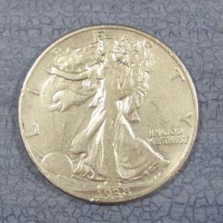 1938 D Walking Liberty Half $ Fine+ (F+)  