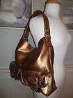 Michael Kors Berkley  ANTIQUE BRASS  Clutch Purse Handbag Copper 