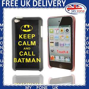 Touch 4 KEEP CALM AND CALL BATMAN Hard Case Cover For iPod Touch 4 4th 