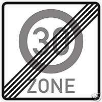 Schild zum 40. Geburtstag Zone Ende 30 Verkehrsschild  