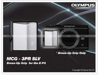 Genuine Olympus PEN F Logo MCG 3PR Silver Body Grip for E P3 Camera 
