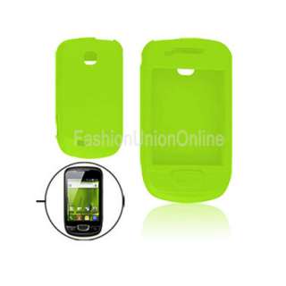 green silicone case cover for samsung galaxy mini s5570  