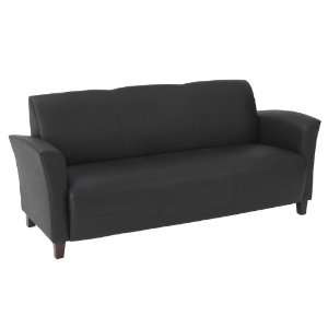  Office Star Furniture Eco Leather Sofa Chair Black/Cherry 