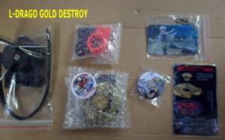 Beyblade Metal Fusion Custom Battle Top Gold L drago Destroy 