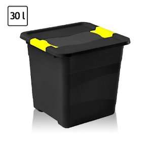   Box Aufbewahrungsbox + Deckel schwarz Archivbox undurchsichtig