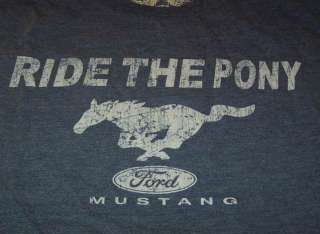 VINTAGE FORD MUSTANG Ride The Pony T Shirt MEDIUM NEW  