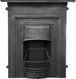 Oxford Black Finish Cast Iron Combination Fireplace,victorian,SEF008 