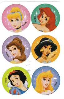 Smilemakers Sticker   Mini Round Disney PRINCESS Ariel  