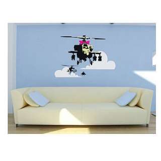 banksy apache wall stickers by the binary box  