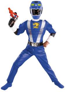   Deluxe Muscle Blue Ranger Costume   Disneys Power Rangers Costumes