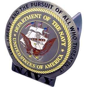 Navy Midshipmen 3 D Logo Trailer Hitch Cover   NCAA College Athletics 