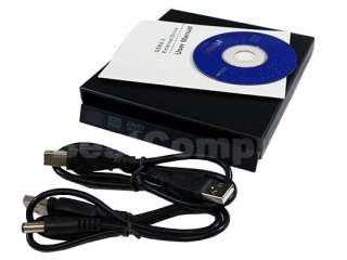 Laptop External USB 2.0 CD DVD ROM Portable Drive Enclosure IDE 