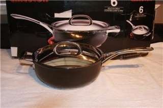   Infinite Hard Anodized Nonstick 6 Quart Covered Chef Pan  