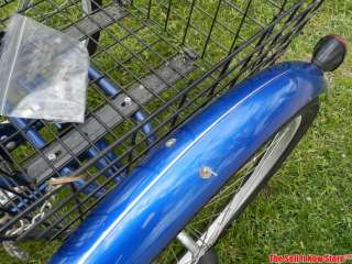 Schwinn Meridian Blue Adult 3 Wheel Aluminum Cruiser Bicycle Bike 