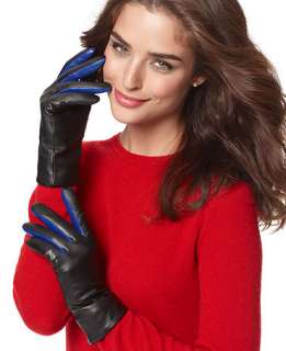 Charter Club Gloves, Colored Fourchette Leather Gloves   Sale 