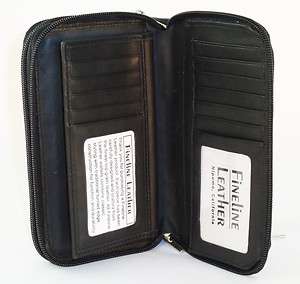 Leather Address Book/Organizer Checkbook Wallet. Premium American 