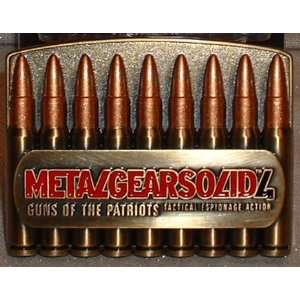  METAL GEAR Solid 4 Metal Ammo Belt BUCKLE 