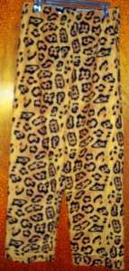 WILD LEOPARD JUNGLE PRINT JUNGLE LOUNGE PANTS MENS L NW  