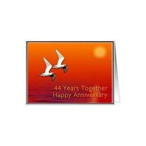  Happy 44th Anniversary, Journey Together Card Health 