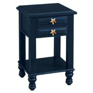   I6300   XX Stars Nightstand Finish Antique Black Furniture & Decor