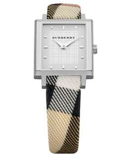 Burberry Timepiece, Womens Check Strap BU2016   Brandss
