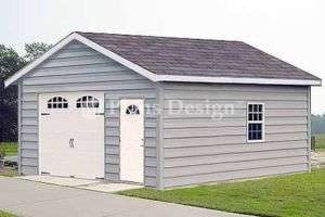 18 X 24 Car Garage Plans Materials List Included #51824  