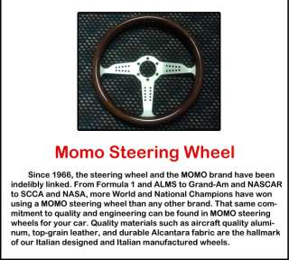 Momo Steering Wheel. Wood Grain, Chrome, Beautiful Addition to any car 