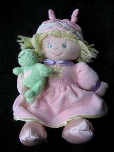 Baby Gund Pink Princess Lovey 58294 Frog Plush Toy  