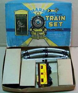 SCARCE VINTAGE MARX O SCALE BATTERY OPERATED TRAIN SET ***EXCELLENT 