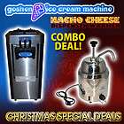 NACHO CHEESE DISPENSER WARMER AND COMMERCIAL ICE CREAM 