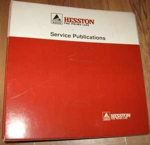 Hesston Service Publications 3 Ring Manual Binder  