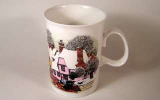 Dunoon Coffee Tea Mug Victorian Christmas Black Cat  