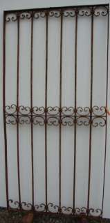 Antique Wrought Iron Panel / Gate 35.75 x 71.75  
