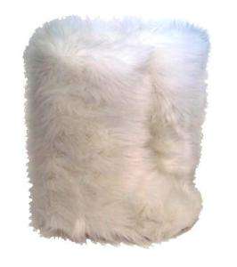 Snow White Faux Fur Boots   Fluffy Fuzzy Boots  