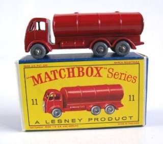 MATCHBOX LESNEY 11 PETROL TANKER, RARE BOX, 1960, MIB  