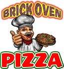 Pizza Brick Oven Restaurant Concession Food Decal 24