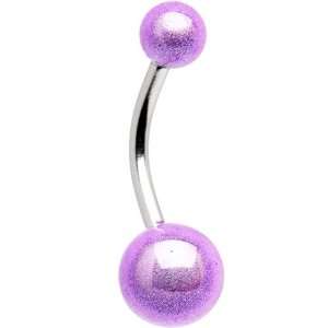  Purple MIRACLE BALL Belly Button Ring: Jewelry