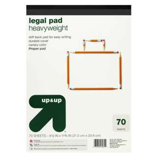 Up & Up™ Heavyweight Legal Pad   70 Sheets.Opens in a new window