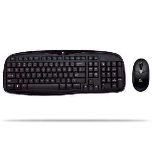  Black UK English Logitech Wireless Keyboard and Optical Mouse 