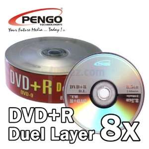  Pengo 8.5GB 8X Double Layer DVD+R DL Blank Disc 25pk Electronics