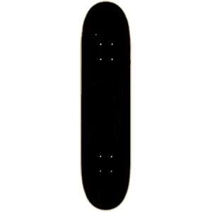  Blank Black Skateboard Deck   7.5