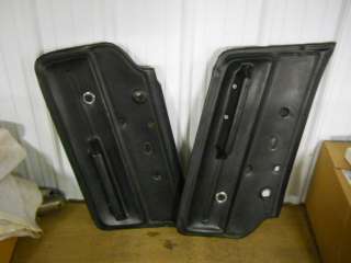 1967 Corvette Original Black Door Panels  