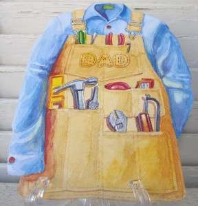 Carol Wilson Fathers Day Card, Carpenter Apron With Tools CG1551 