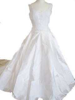    Alfred Angelo White Wedding Gown Dress, Size 12, Fl37: Clothing