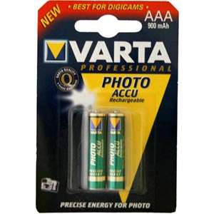 Varta Professional Photo Accu AAA Rechargeable Batteries 1000mAh