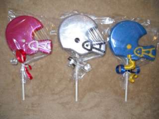 Chocolate Custom Team Colors LARGE Football Helmet NFL Lollipops 