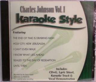 Charles Johnson Volume 1 NEW Christian Gospel Karaoke CD+G 6 Songs 